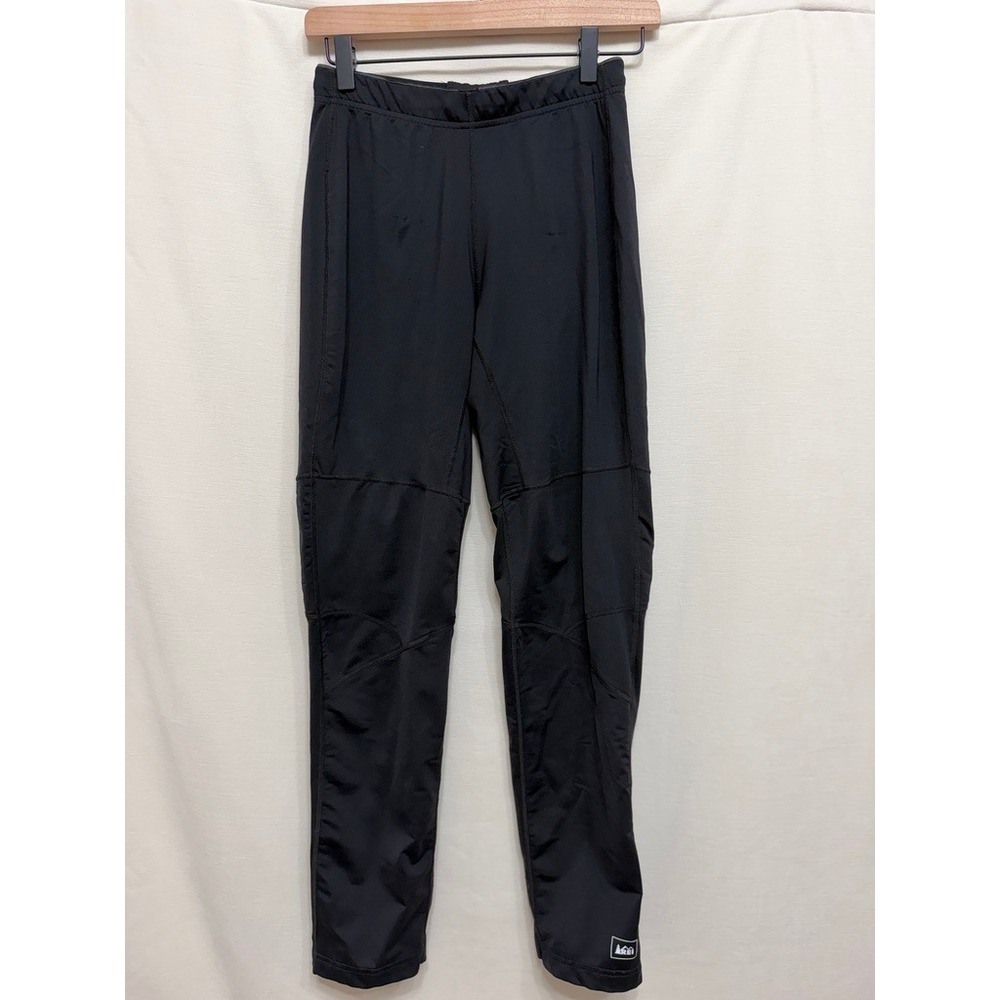 REI Women's Running Pants Black Reflective Zipper Ankle Athletic Gorpcore Small